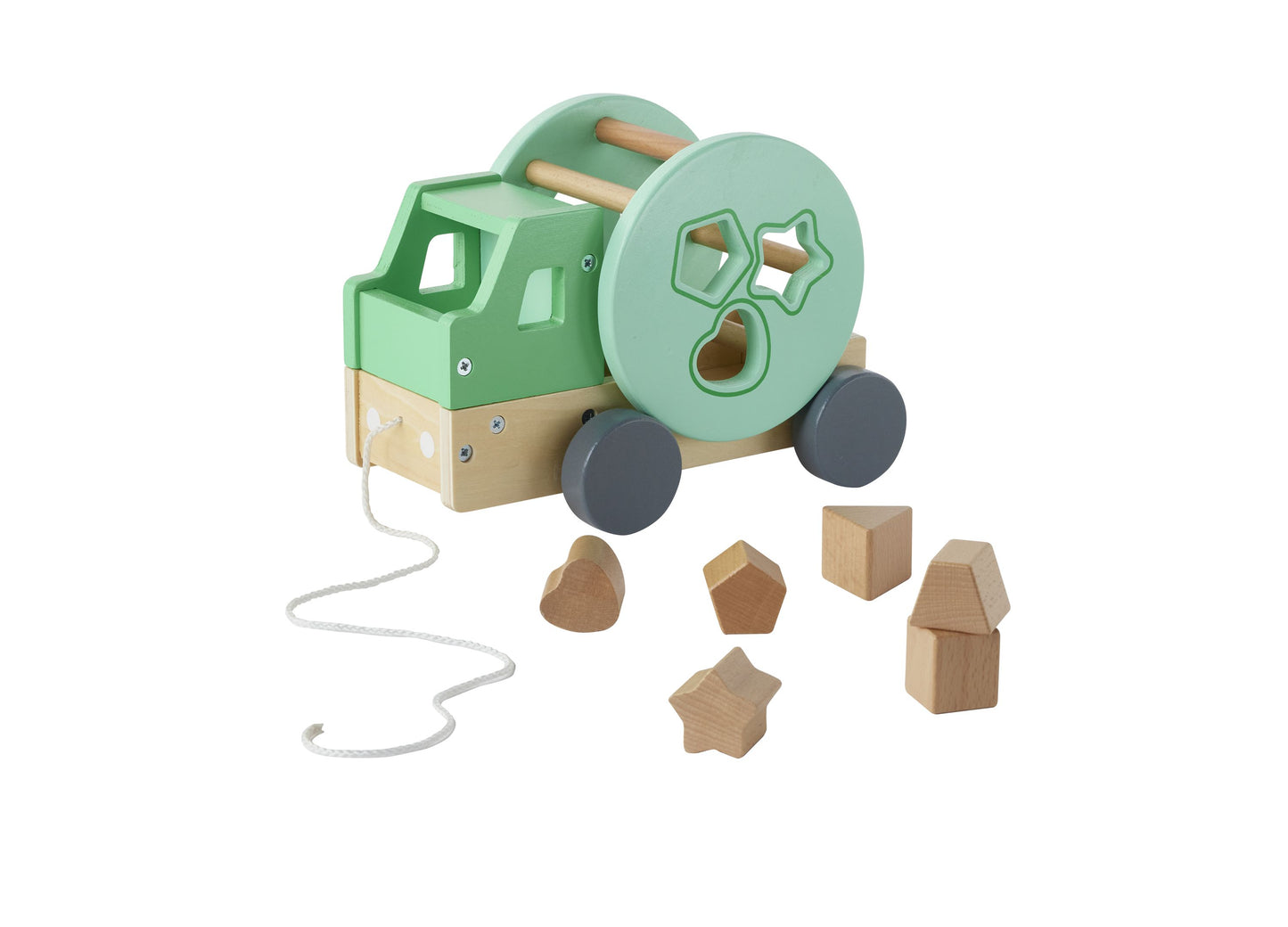 Imaginarium Pull-Along Shape Sorter Truck with Wooden Blocks