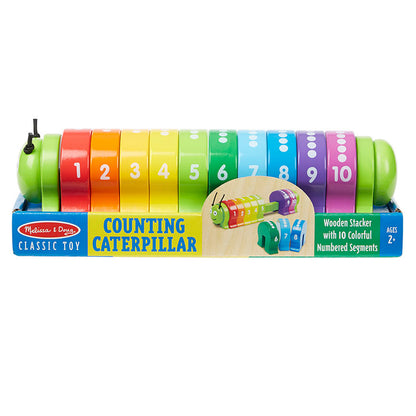 Melissa & Doug Counting Caterpillar - Colorful Number Sorting Wooden Toy