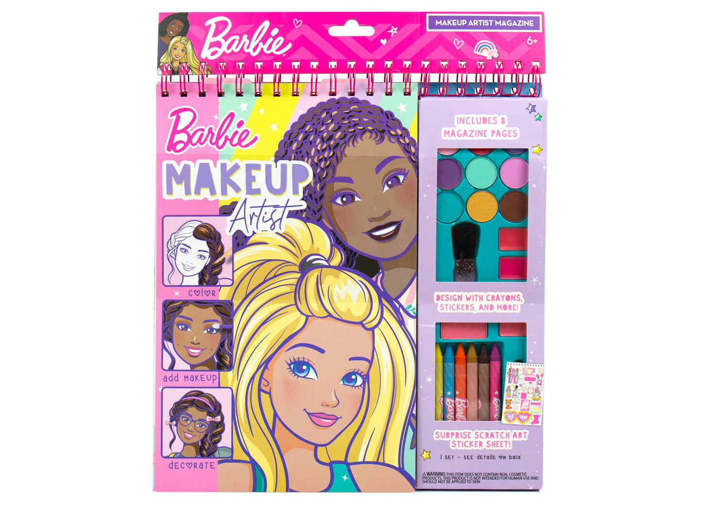 Barbie Makeup Magazine Set, 63 Piece