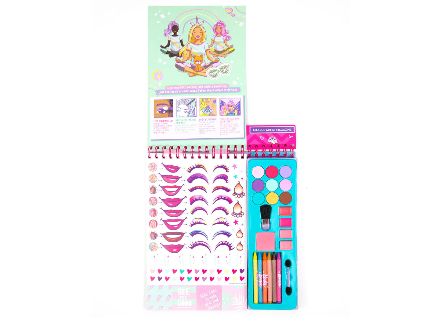 Barbie Makeup Magazine Set, 63 Piece