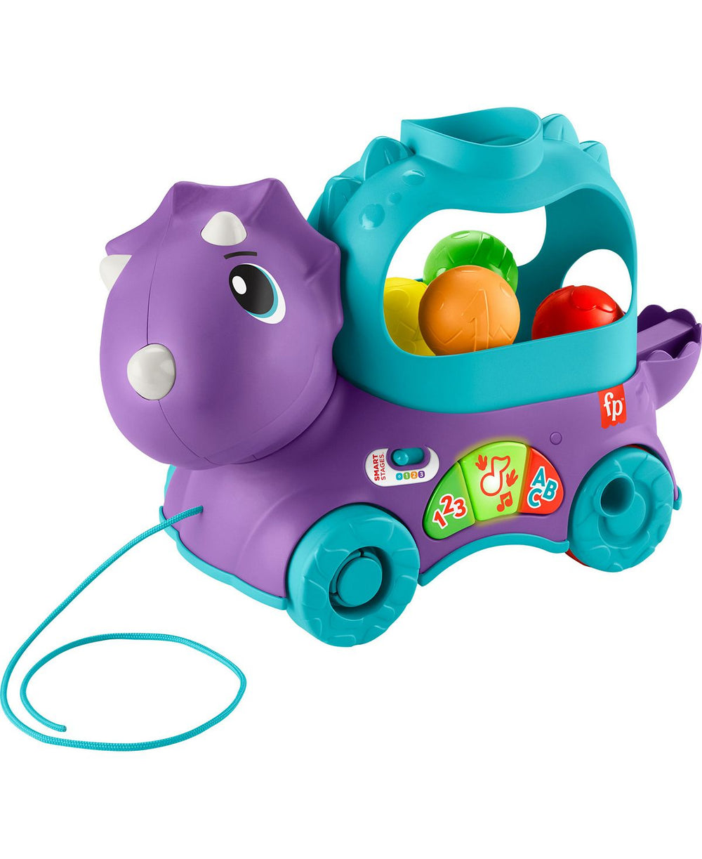 Fisher-Price Poppin' Triceratops - Interactive Dinosaur Toy with Music and Lights