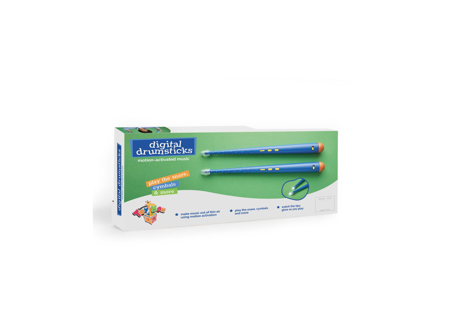 Geoffrey's Toy Box Blue Digital Drumsticks with Motion-Activated Music