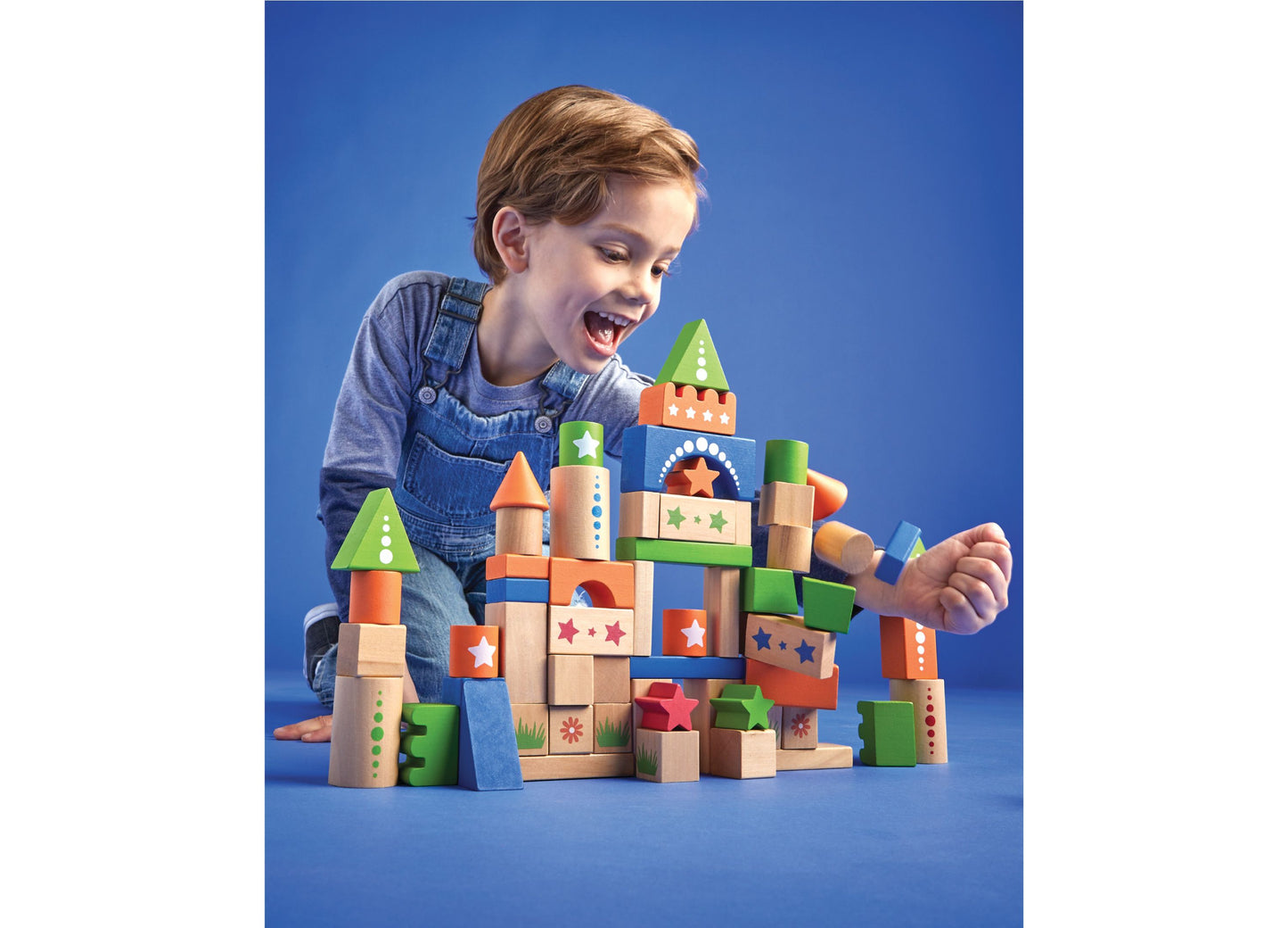 Geoffrey's Toy Box 70-Piece Wooden Castle Building Set - Exclusive at Macy's