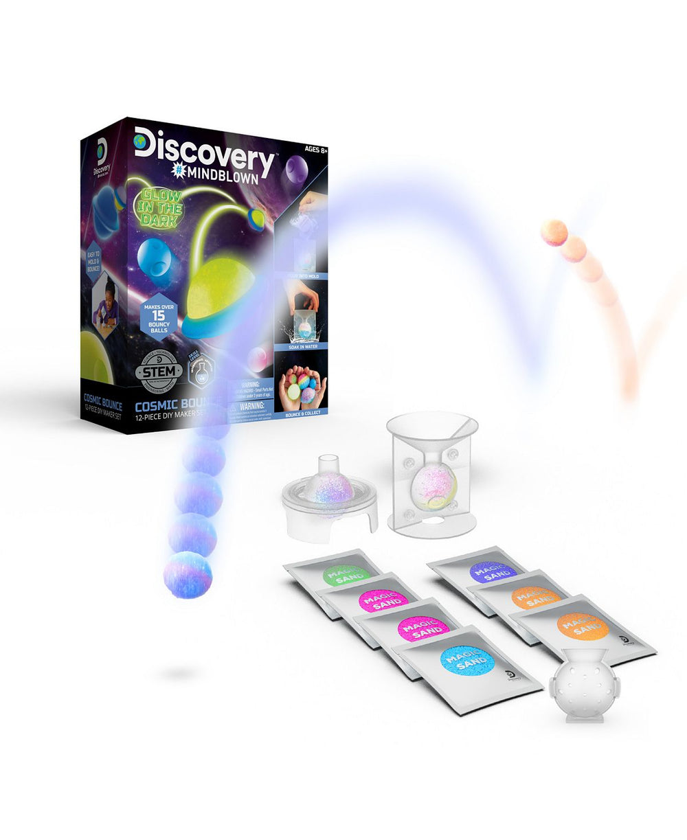 Discovery #MINDBLOWN Cosmic Bounce DIY Maker Set - 12-Piece Glow-in-the-Dark Kit