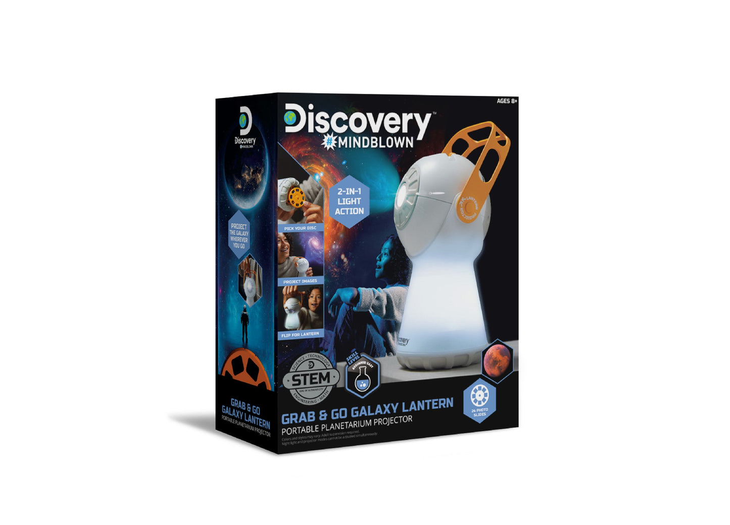 Discovery #MINDBLOWN Galaxy Lantern Portable Planetarium Projector Kit