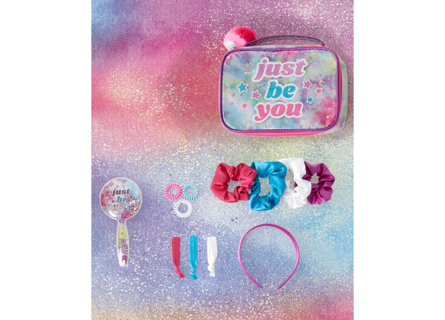 Geoffrey's Toy Box 13-Piece Rainbow Salon Hair Accessory Set for Kids