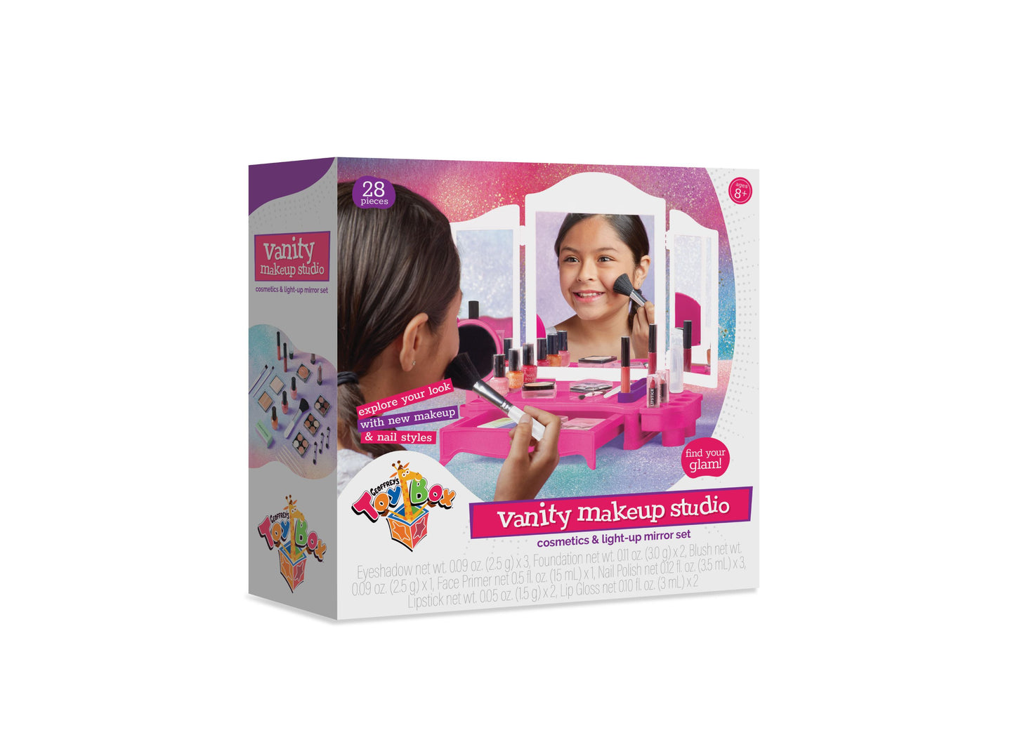 Geoffrey's Toy Box 28-Piece Vanity Makeup Studio with LED Mirror - Exclusive at Macy's