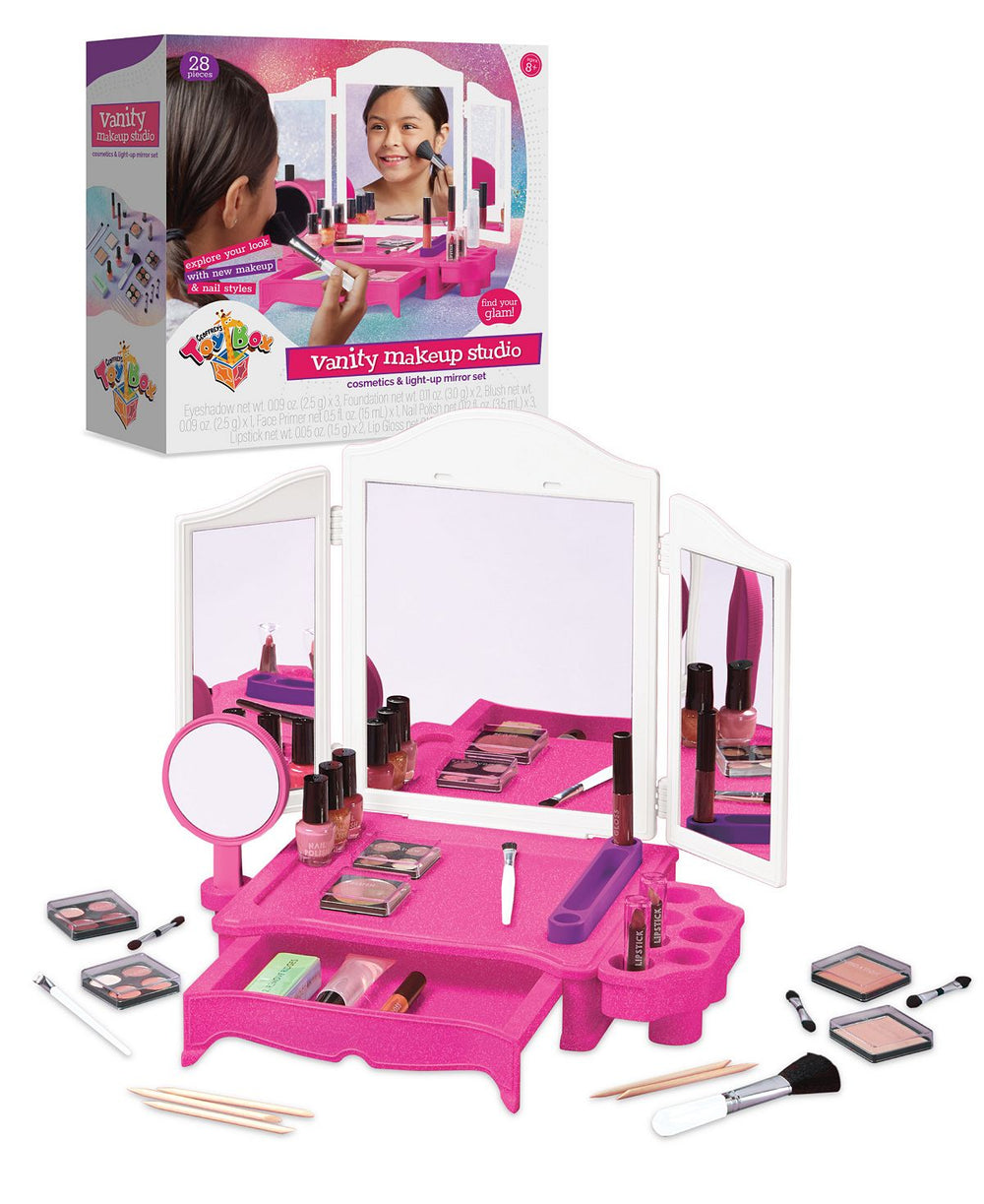 Geoffrey's Toy Box 28-Piece Vanity Makeup Studio with LED Mirror - Exclusive at Macy's