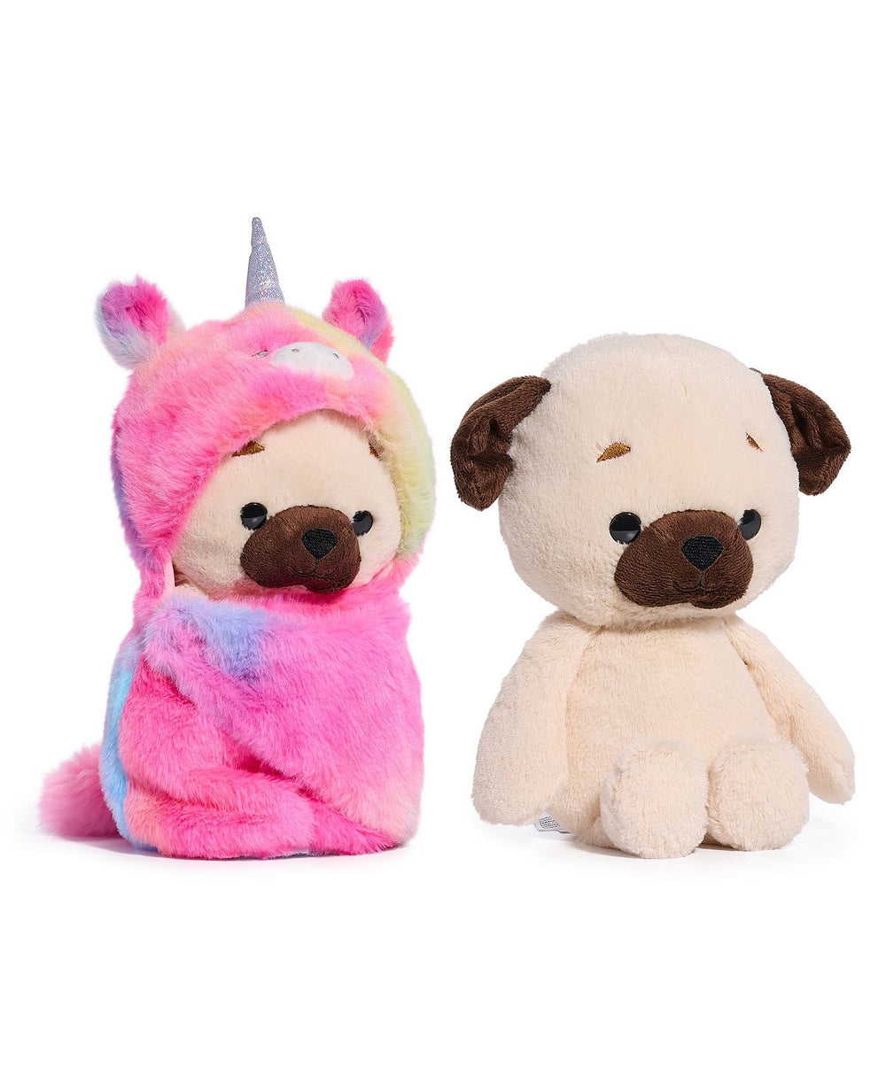 Geoffrey's Toy Box 10 inch Cozie Friends Pug Unicorn Plush - Exclusive at Macy's
