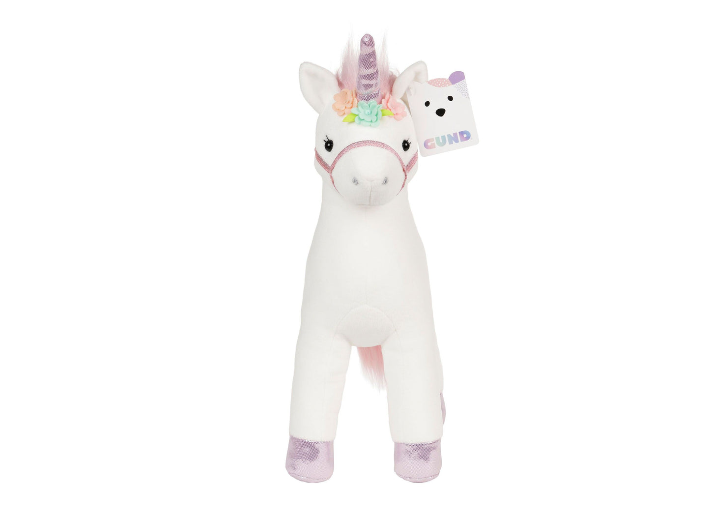 Gund Happy & Fun Collection 15 inch Lily Rose Unicorn Plush - White