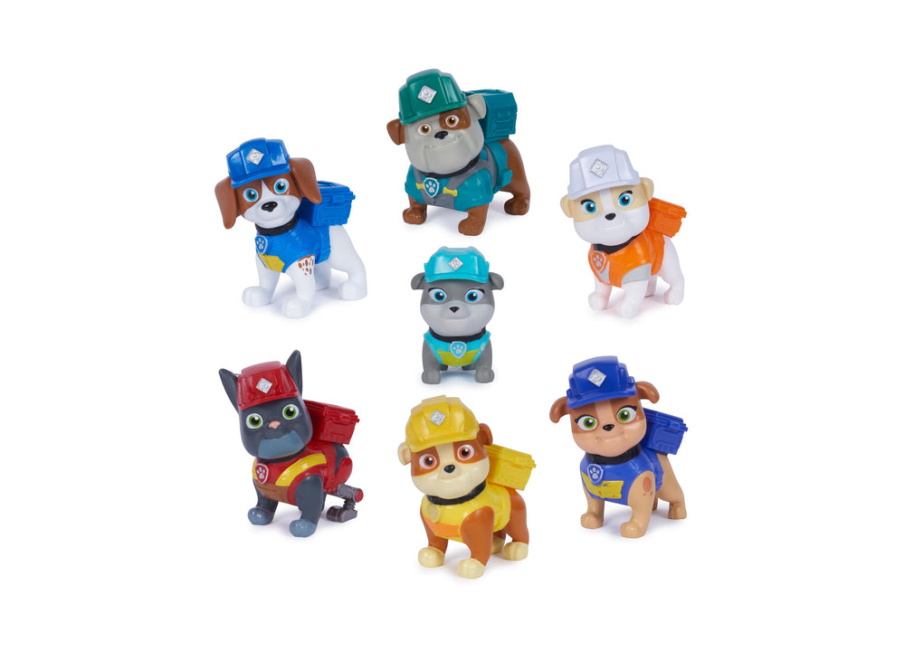 Rubble & Crew Construction Crew Toy Figures Pack - 7 Piece Set