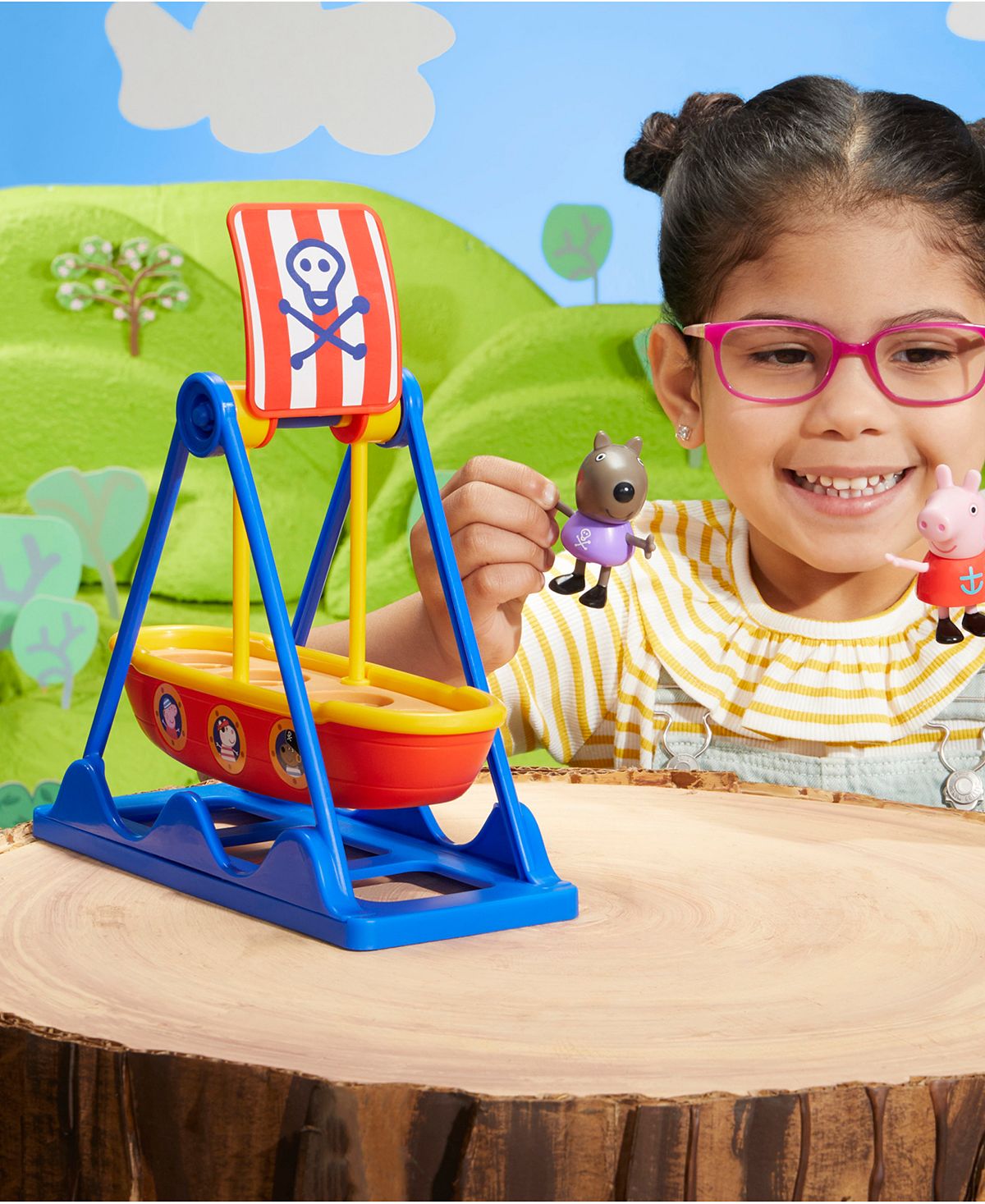 Peppa Pig Pirate Ship Ride Playset with Swinging Action