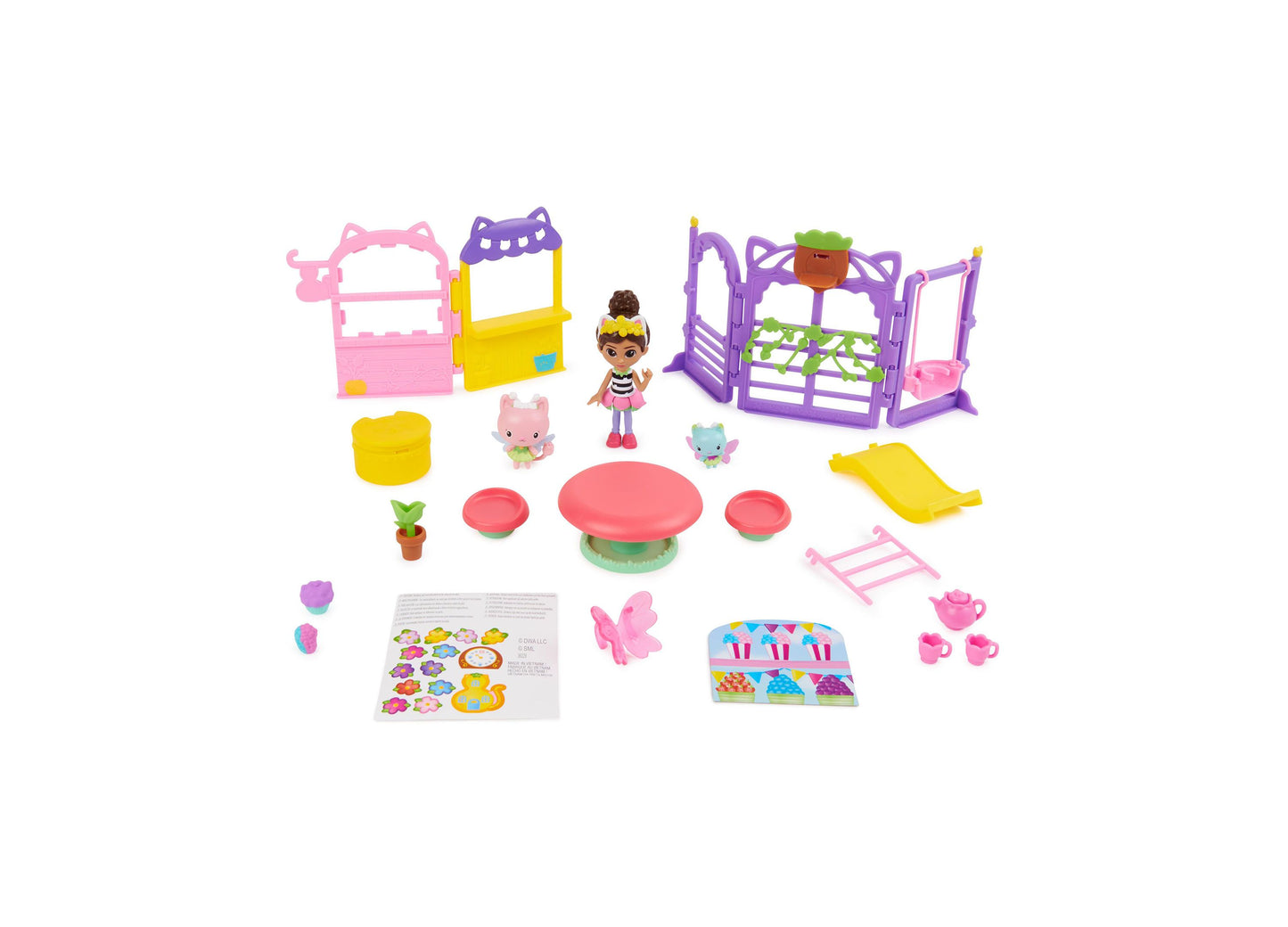 Gabby's Dollhouse 18-Piece KittyFairy Garden Party Playset with Exclusive Figures