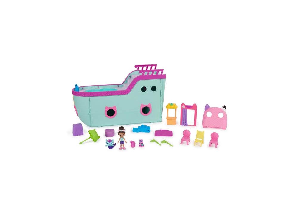 Gabby's Dollhouse Cat Friend Ship Cruise Playset with Figures and Accessories