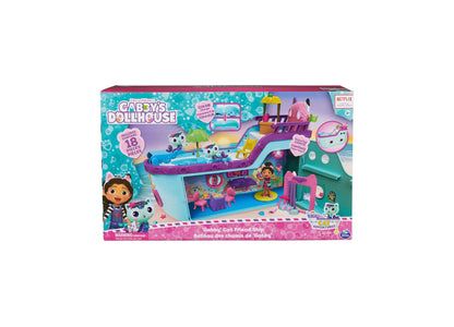 Gabby's Dollhouse Cat Friend Ship Cruise Playset with Figures and Accessories