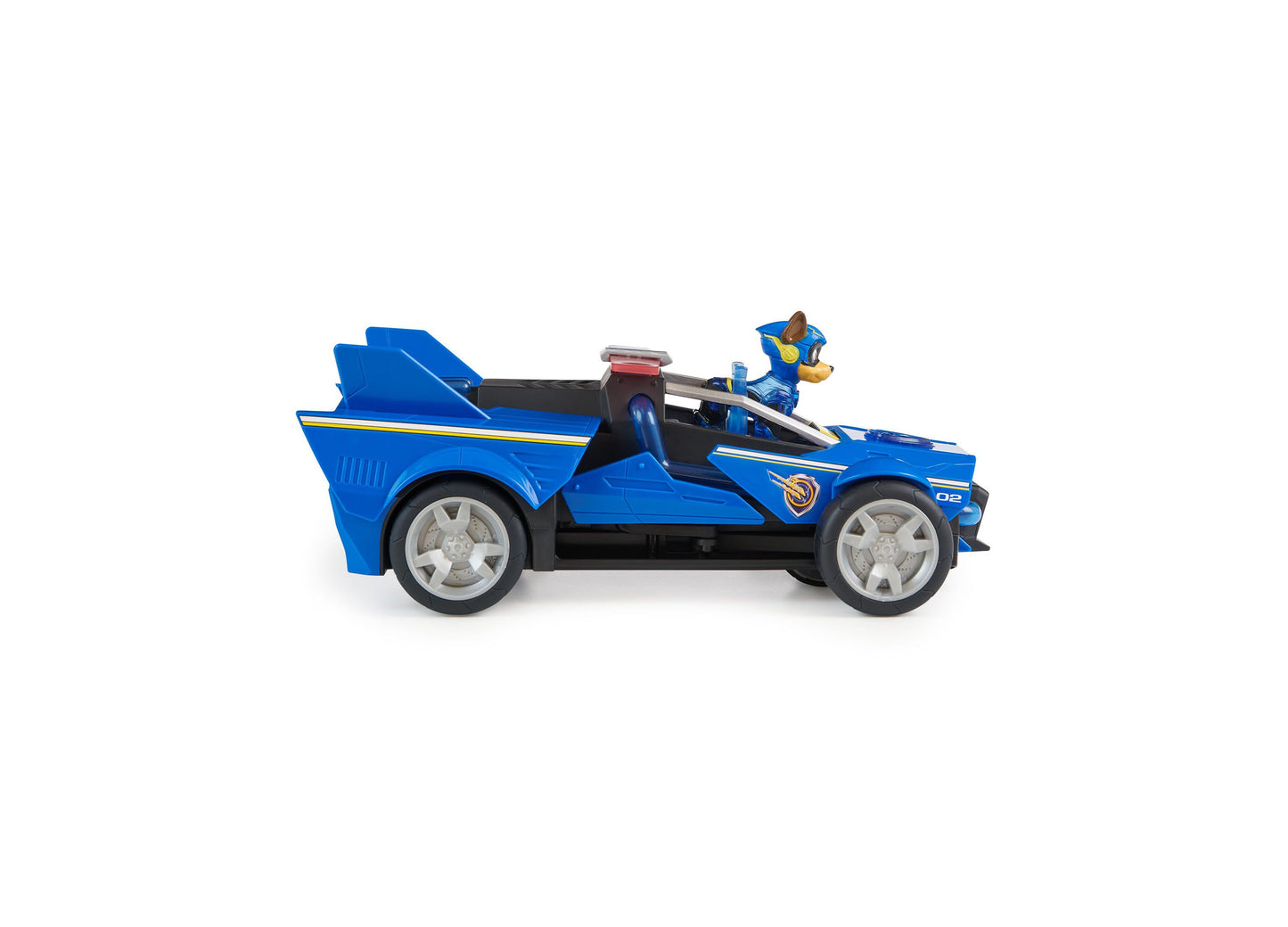 PAW Patrol Mighty Movie Chase's Transforming Cruiser with Action Figure