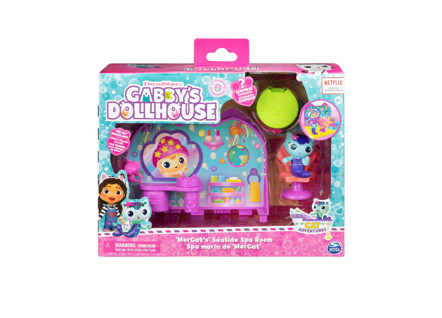 Gabby's Dollhouse Dreamworks Mercat's Spa Room Playset with Accessories