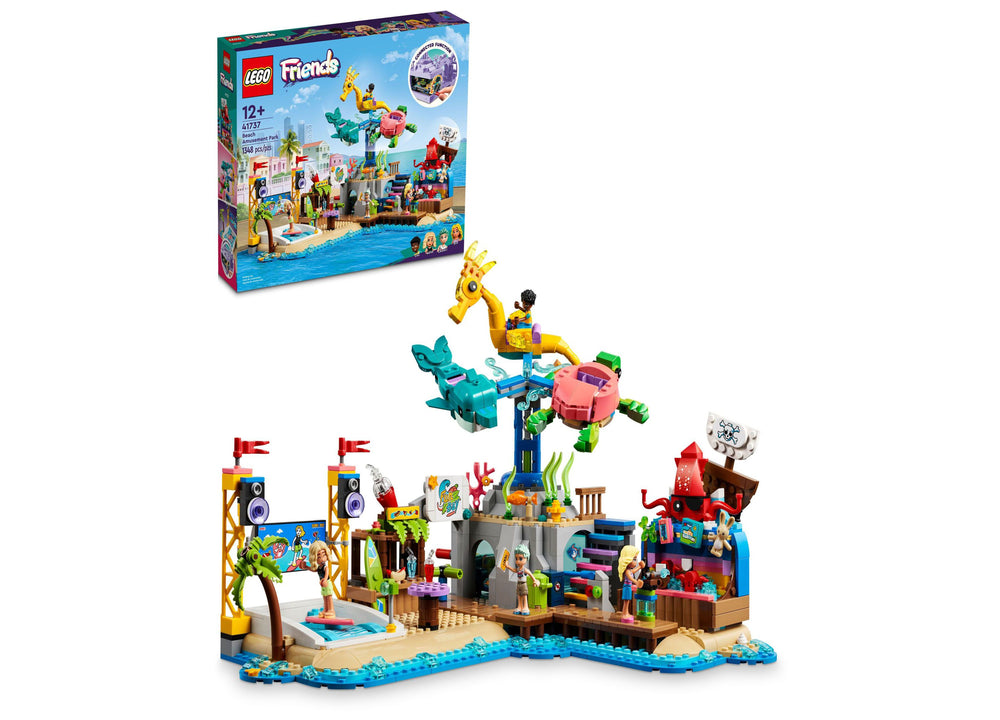 LEGO Friends 41737 Beach Amusement Park Building Set with 1348 Pieces