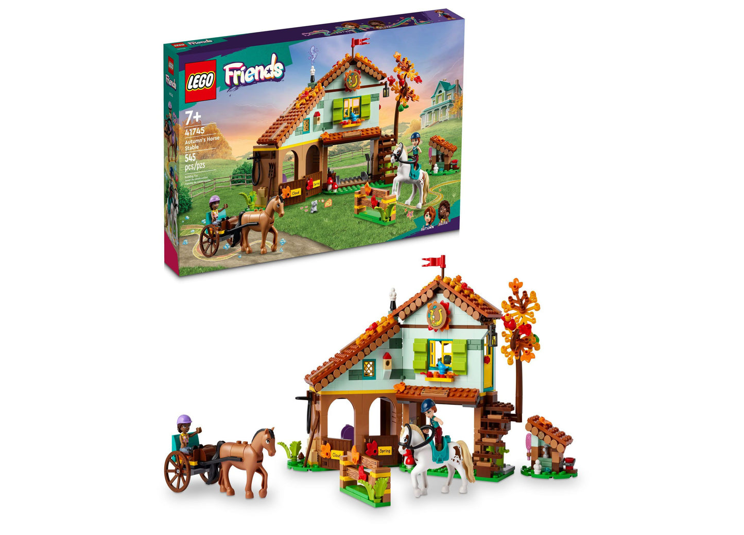 LEGO Friends 41745 Autumn's Horse Stable Building Set with Minifigures - 545 Pieces