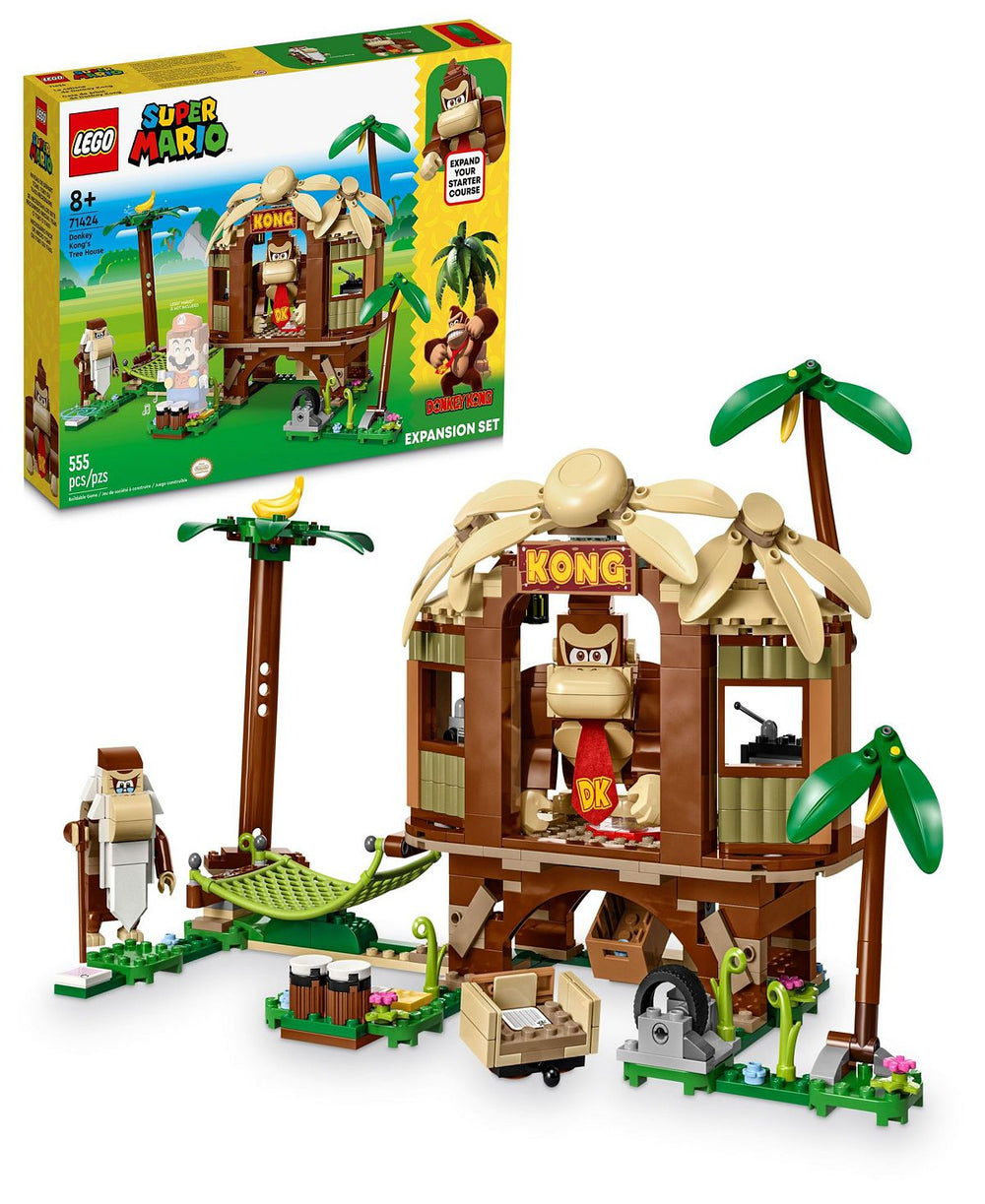 LEGO® Super Mario 71424 Donkey Kong's Tree House Expansion Toy Building Set with Donkey Kong & Cranky Kong Minifigures