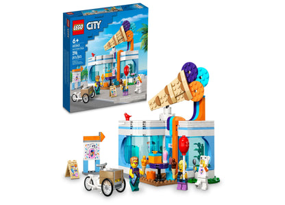 LEGO® City 60363 Toy Ice Cream Shop Building Set with Minifigures