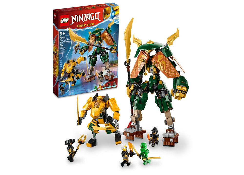 LEGO Ninjago 71794 Lloyd and Arin's Ninja Team Mechs Building Set - 764 Pieces