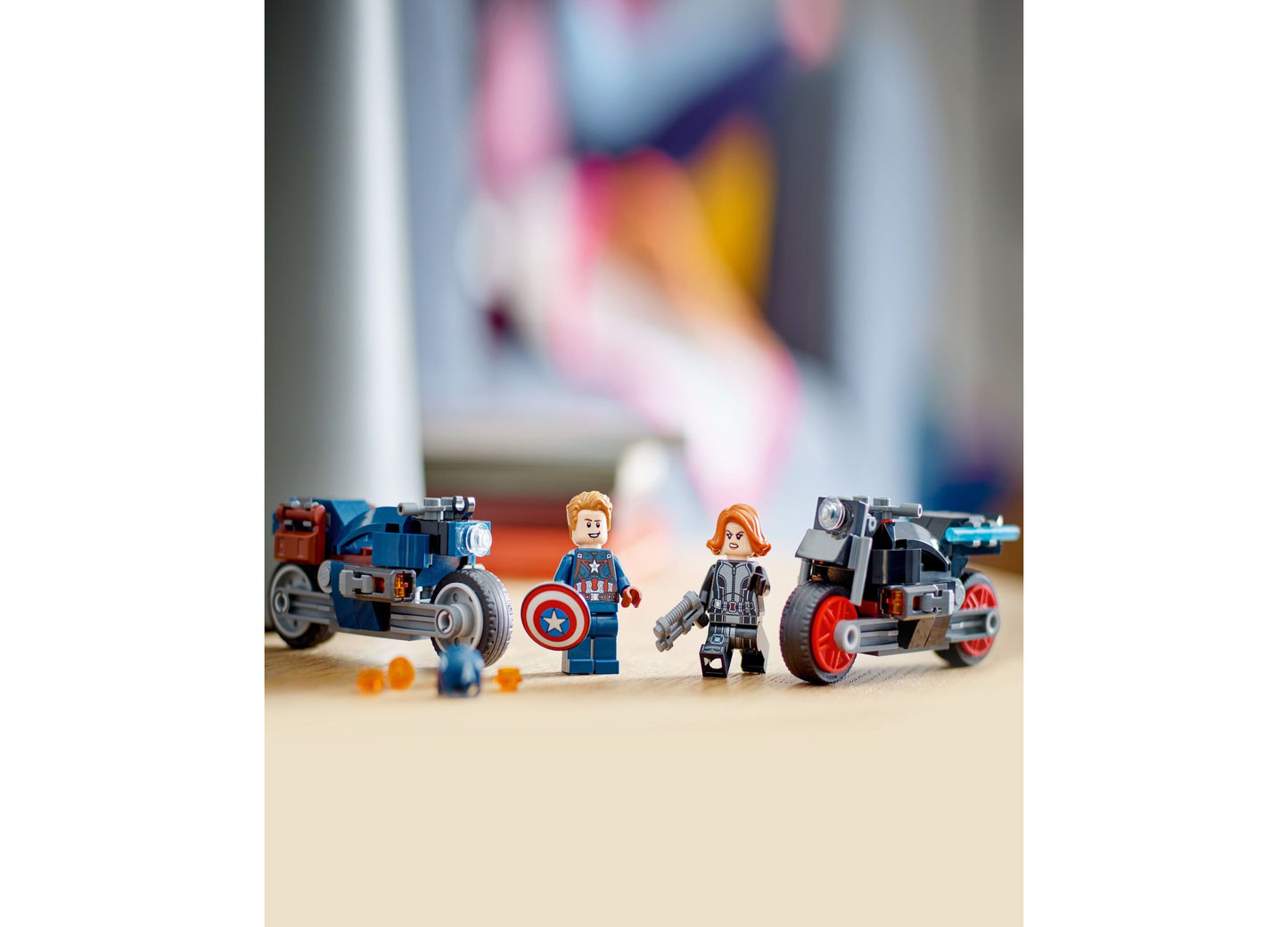 LEGO® Super Heroes Marvel 76260 Black Widow & Captain America Motorcycles Toy Building Set