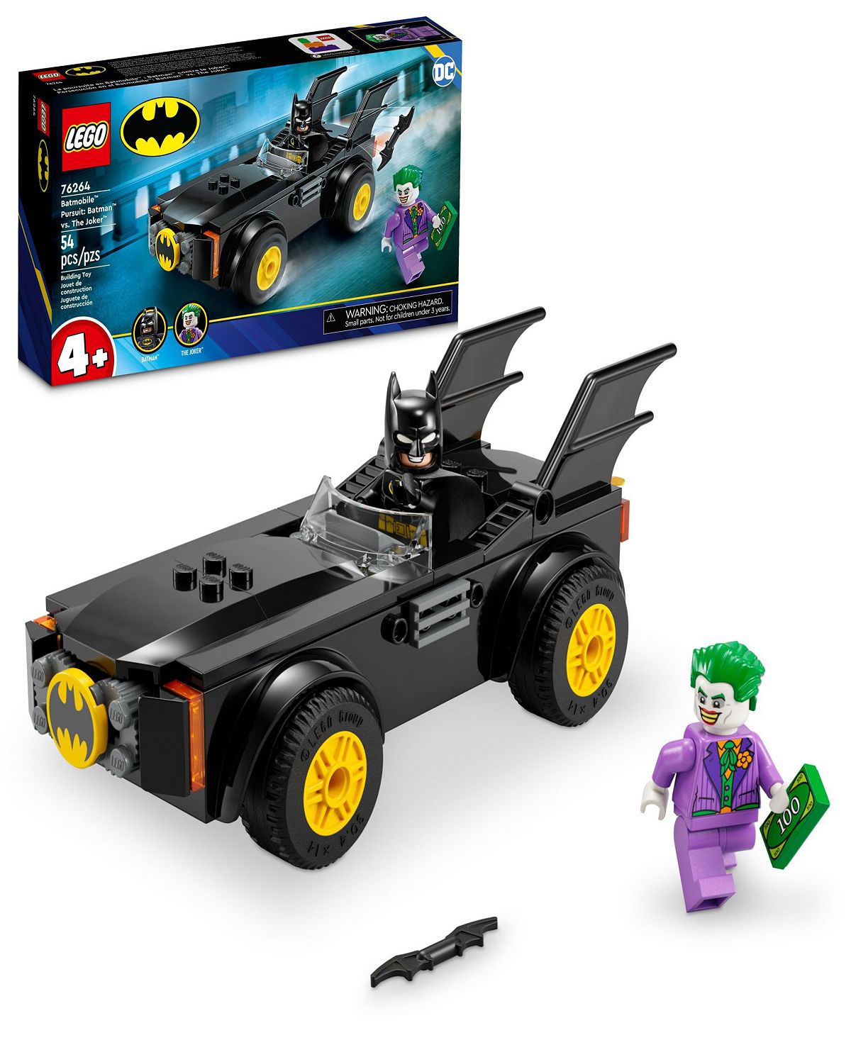 LEGO Super Heroes 54-Piece Batmobile Pursuit Set: Batman vs. The Joker