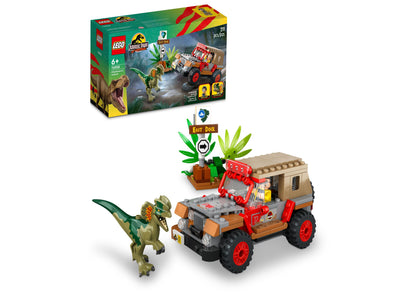 LEGO® Jurassic World 76958 Dilophosaurus Ambush Toy Building Set with Dennis Nedry Minifigure