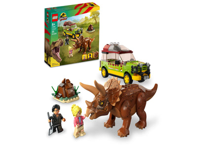 LEGO® Jurassic World 76959 Triceratops Research Toy Building Set with Ian Malcolm and Dr. Ellie Sattler Minifigures