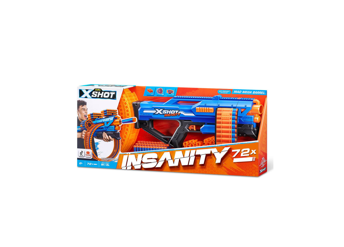 X-Shot Insanity Series 1 Mad Mega Barrel Blaster