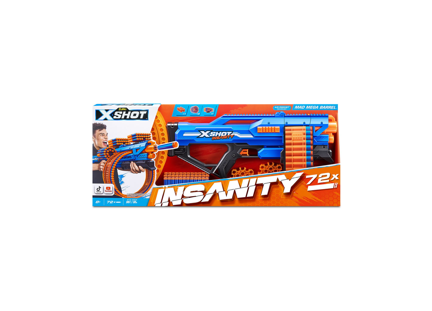 X-Shot Insanity Series 1 Mad Mega Barrel Blaster