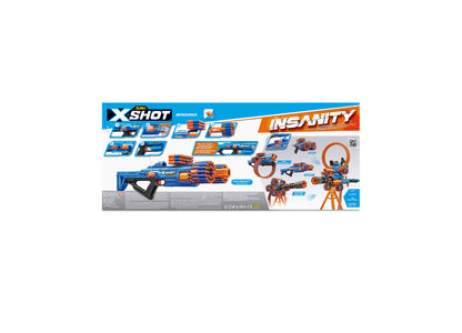 X-Shot Insanity Series 1 Berzerko Blaster with 48 Darts and Rotating Barrel