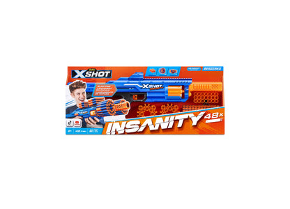 X-Shot Insanity Series 1 Berzerko Blaster with 48 Darts and Rotating Barrel