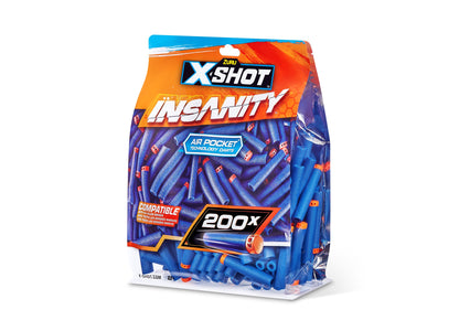 X-Shot Zuru Insanity 200-Pack High-Performance Dart Refills