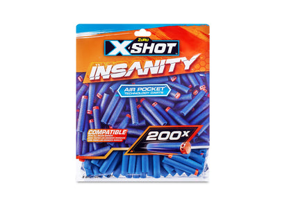 X-Shot Zuru Insanity 200-Pack High-Performance Dart Refills