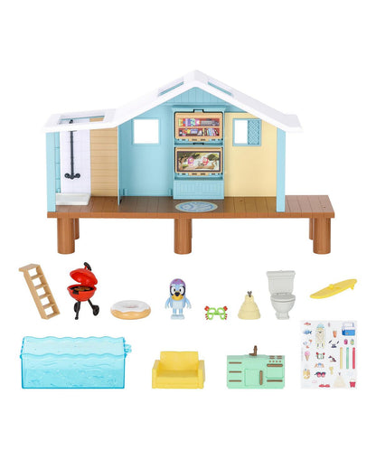 Bluey's Beach Cabin Playset - Interactive Adventure Set