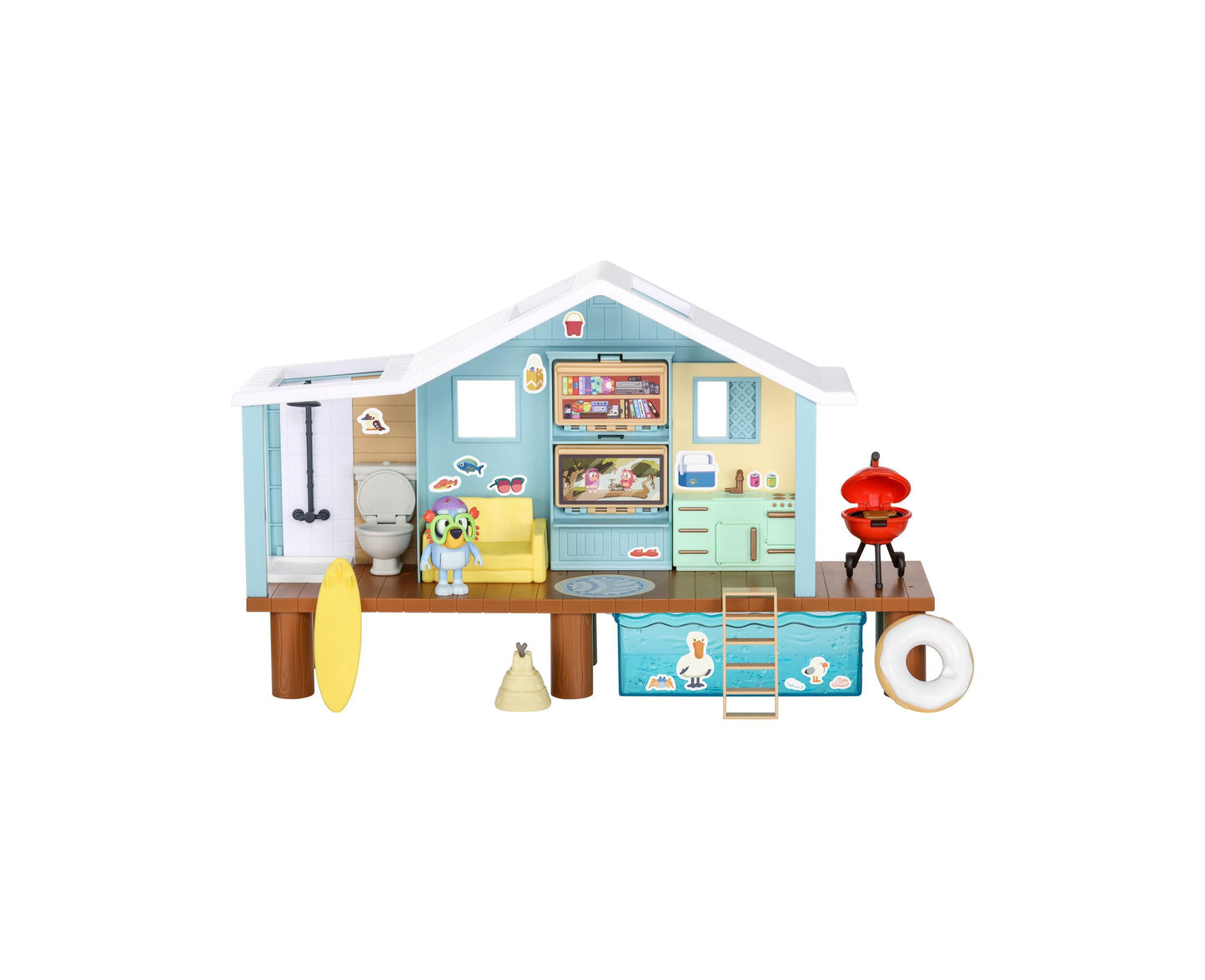 Bluey's Beach Cabin Playset - Interactive Adventure Set