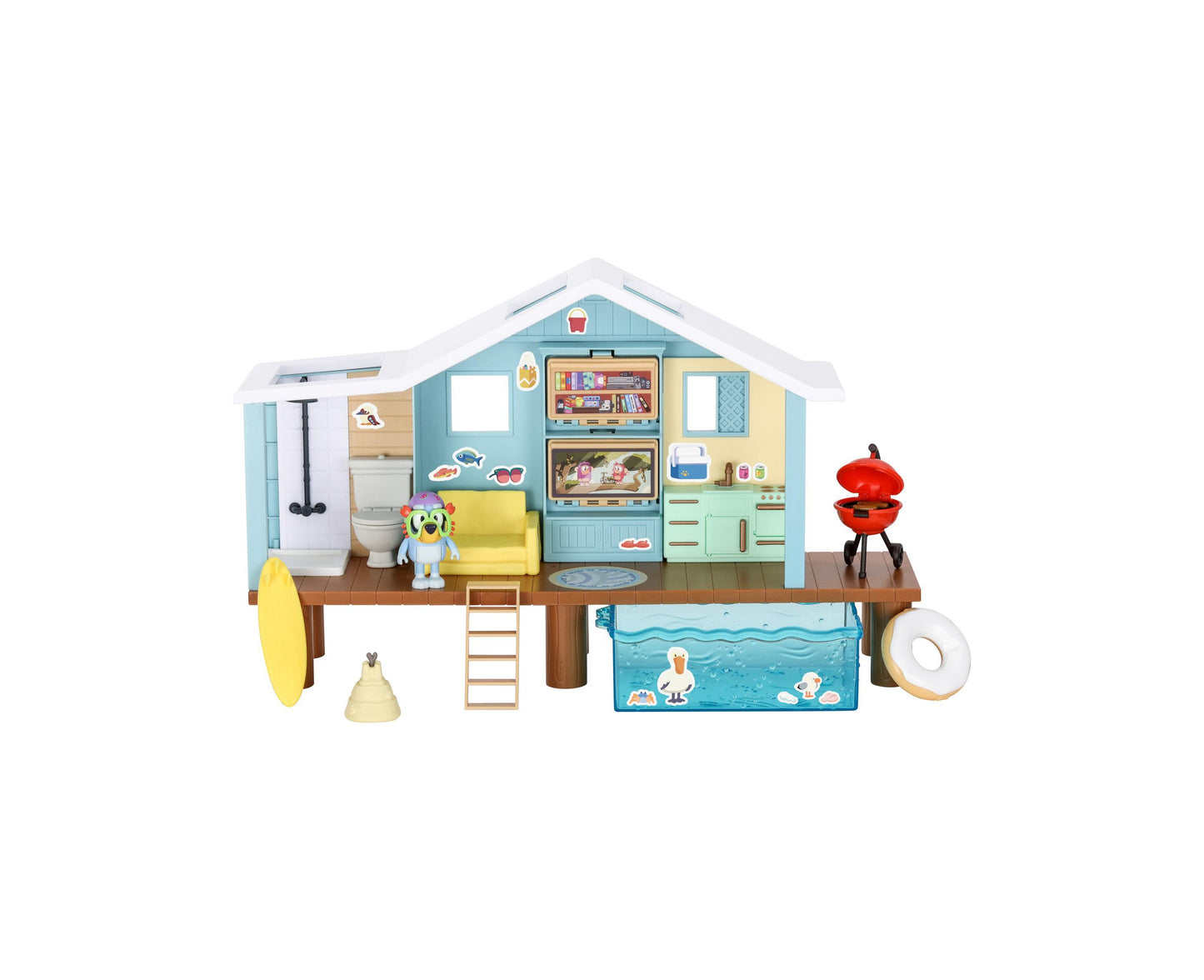 Bluey's Beach Cabin Playset - Interactive Adventure Set