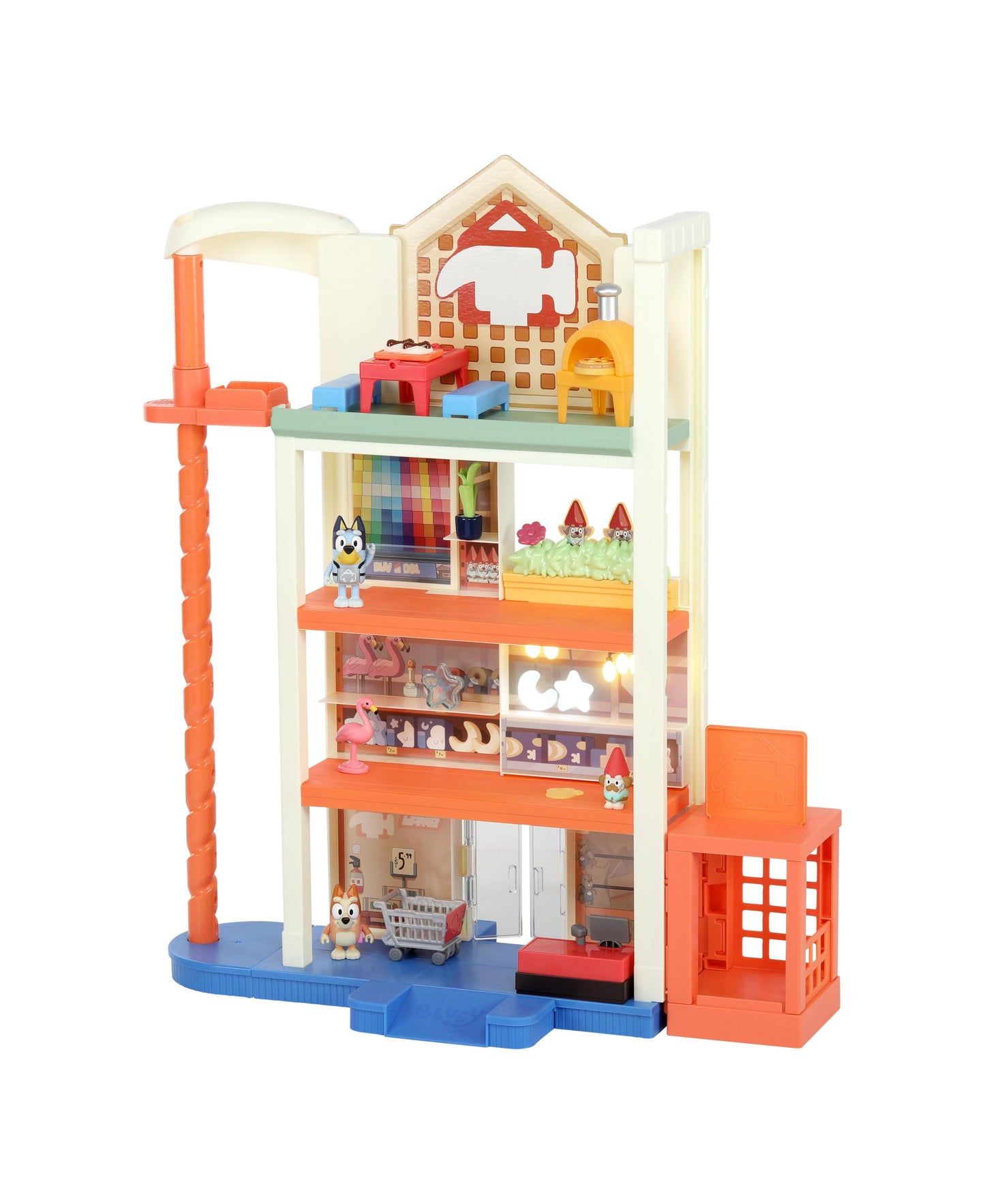 Bluey Hammerbarn Shopping Center Play Set - Interactive Toy