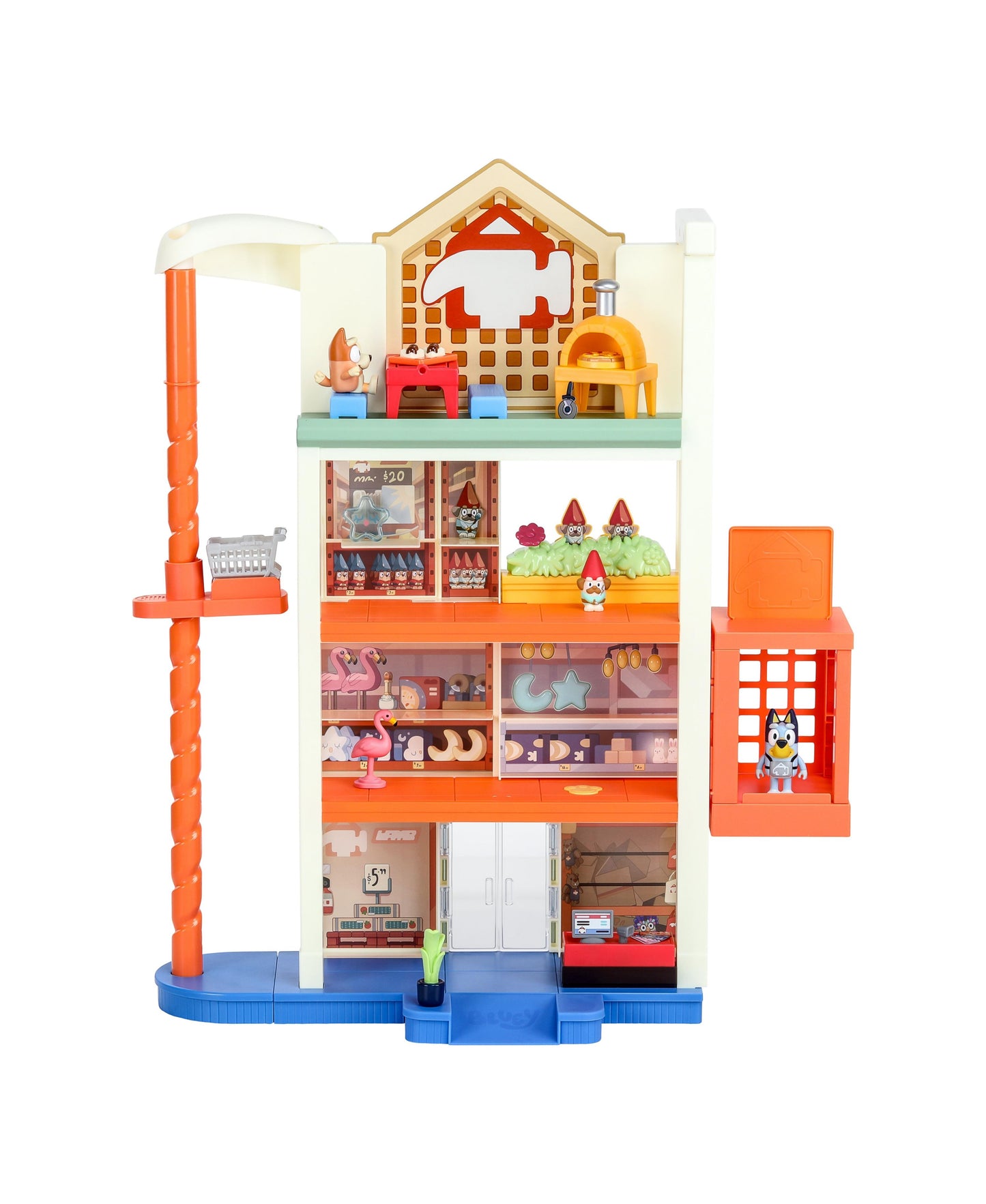 Bluey Hammerbarn Shopping Center Play Set - Interactive Toy