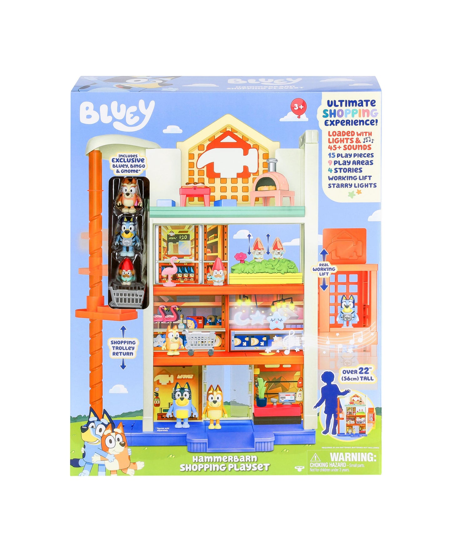 Bluey Hammerbarn Shopping Center Play Set - Interactive Toy