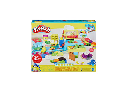 Play-Doh Supermarket Spree Playset with Interactive Cash Register and 10 Colors