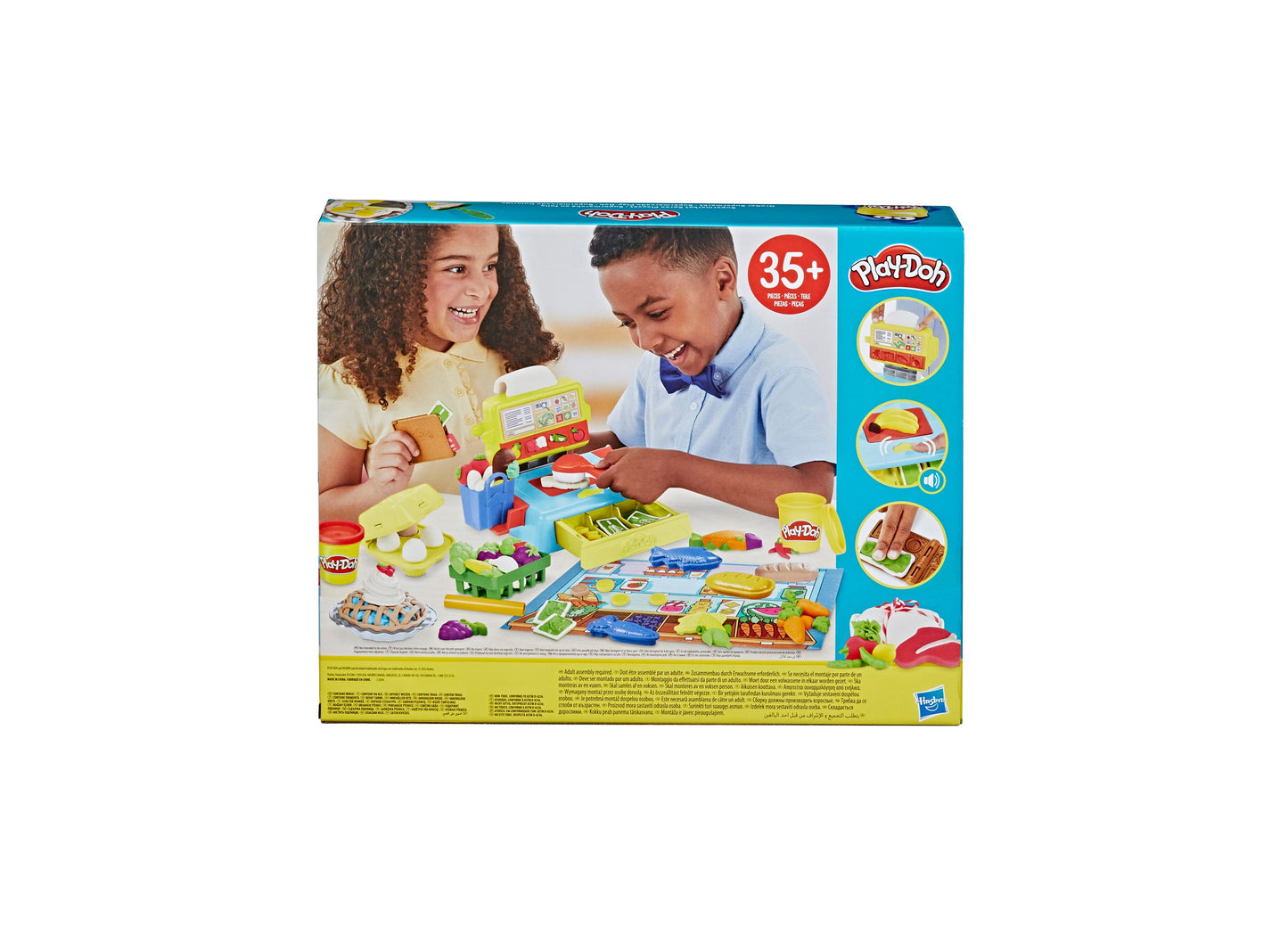 Play-Doh Supermarket Spree Playset with Interactive Cash Register and 10 Colors