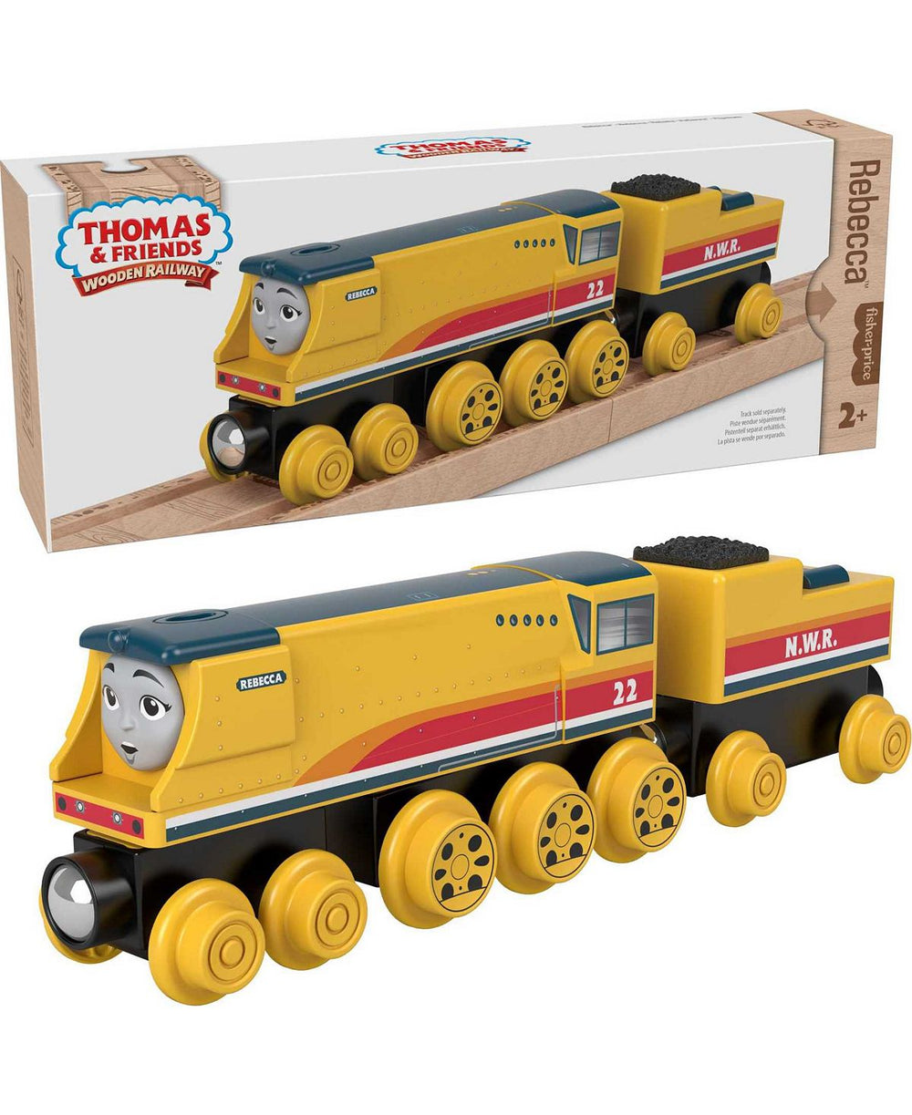Fisher-Price Thomas & Friends Wooden Railway - Rebecca Engine with Coal-Car