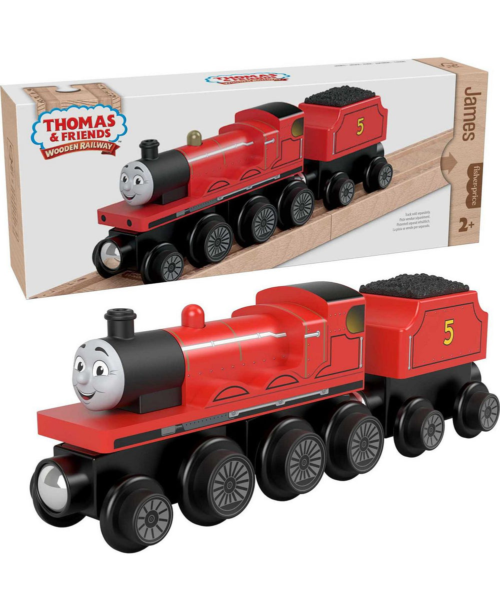 Fisher-Price Thomas & Friends Wooden Railway - James Engine with Coal-Car