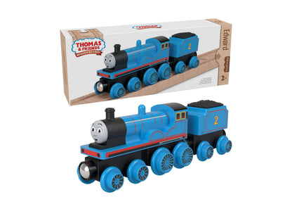 Fisher-Price Thomas & Friends Wooden Railway Edward Engine with Coal-Car