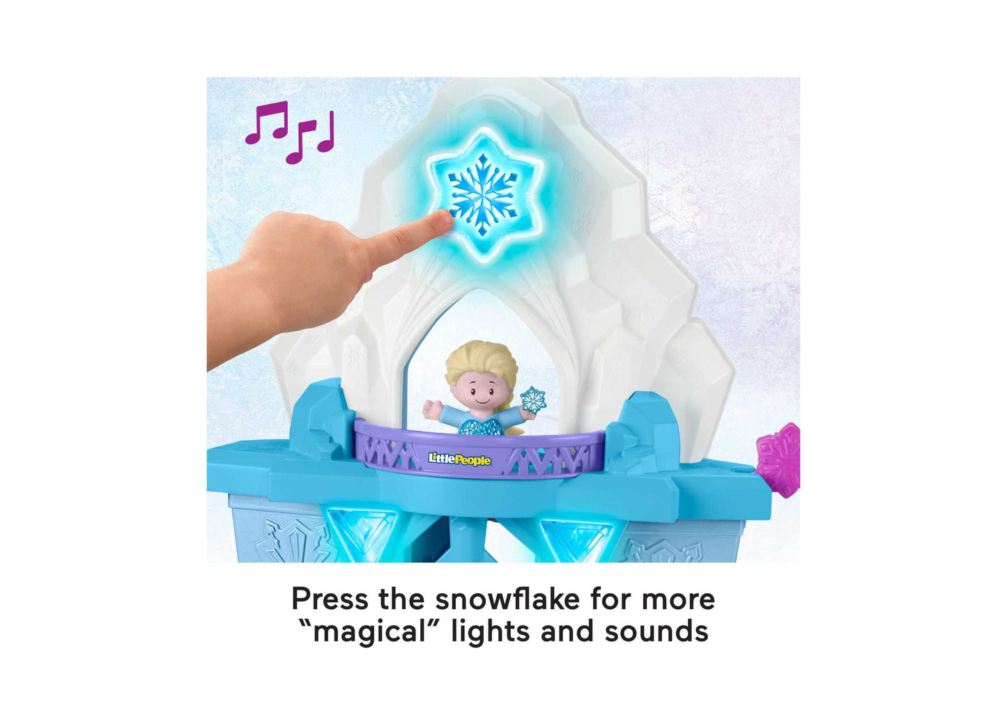 Fisher-Price Disney Frozen Little People Elsa‚Äôs Enchanted Lights Palace Playset