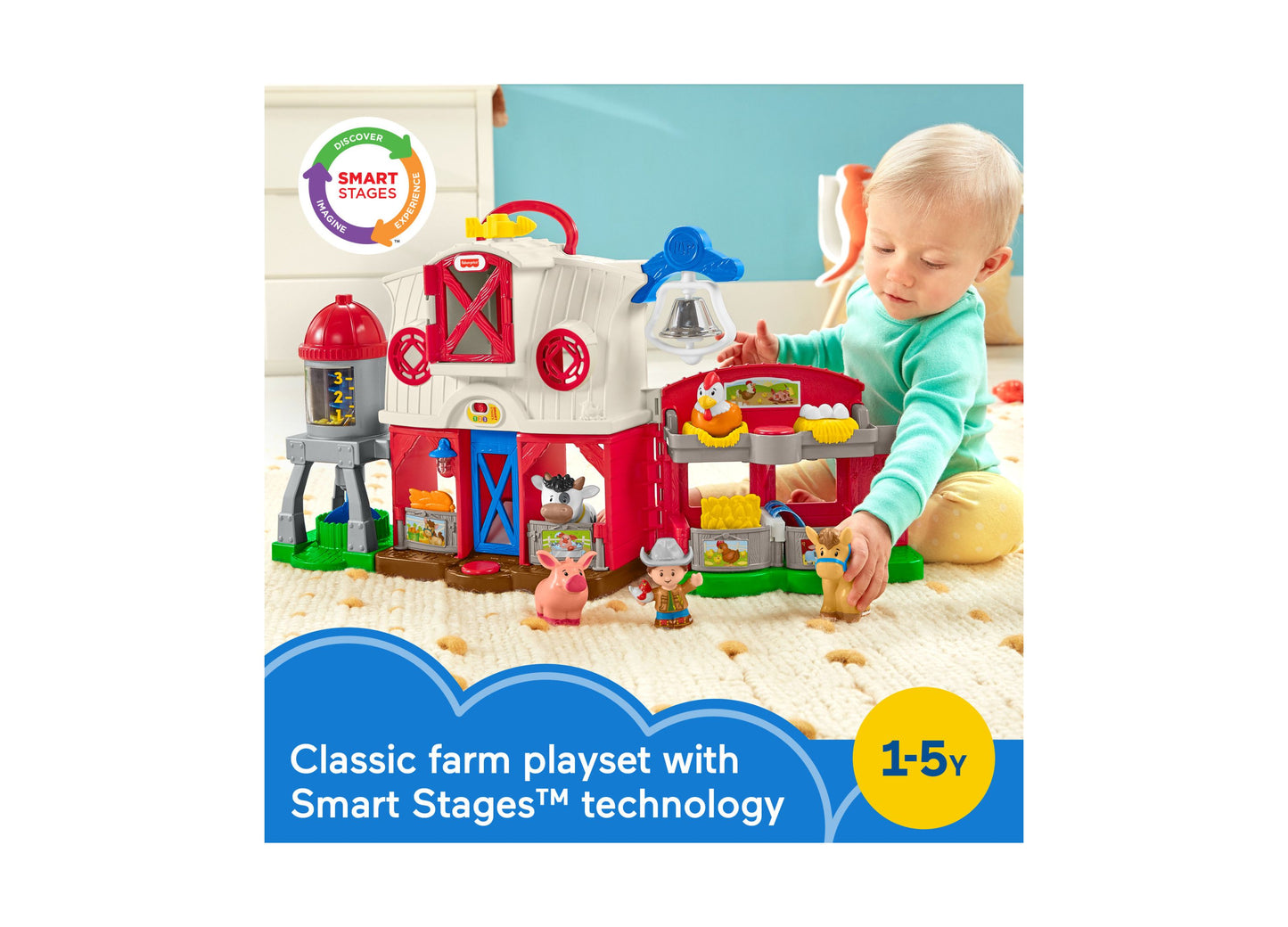 Fisher-Price Little People Caring for Animals Farm, Action Playset