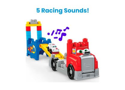 Mega Bloks Build & Race Rig with Sound Effects and Storage